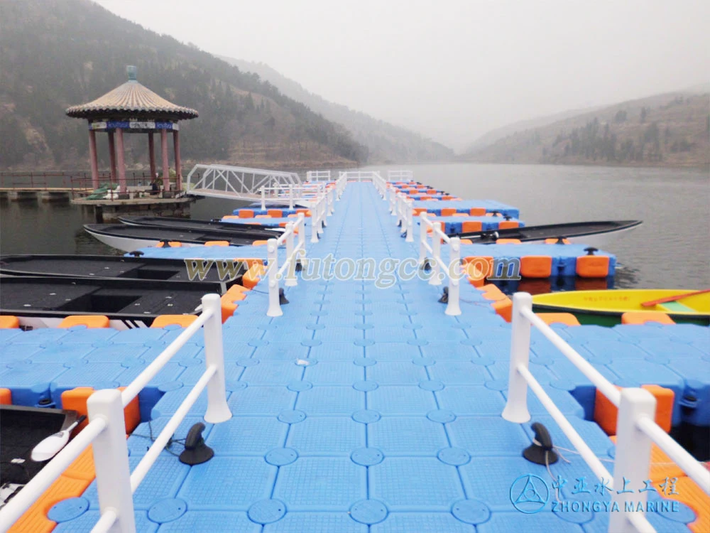 plastic floating bridge modular floating pontoon bridge cubes for dock HDPE