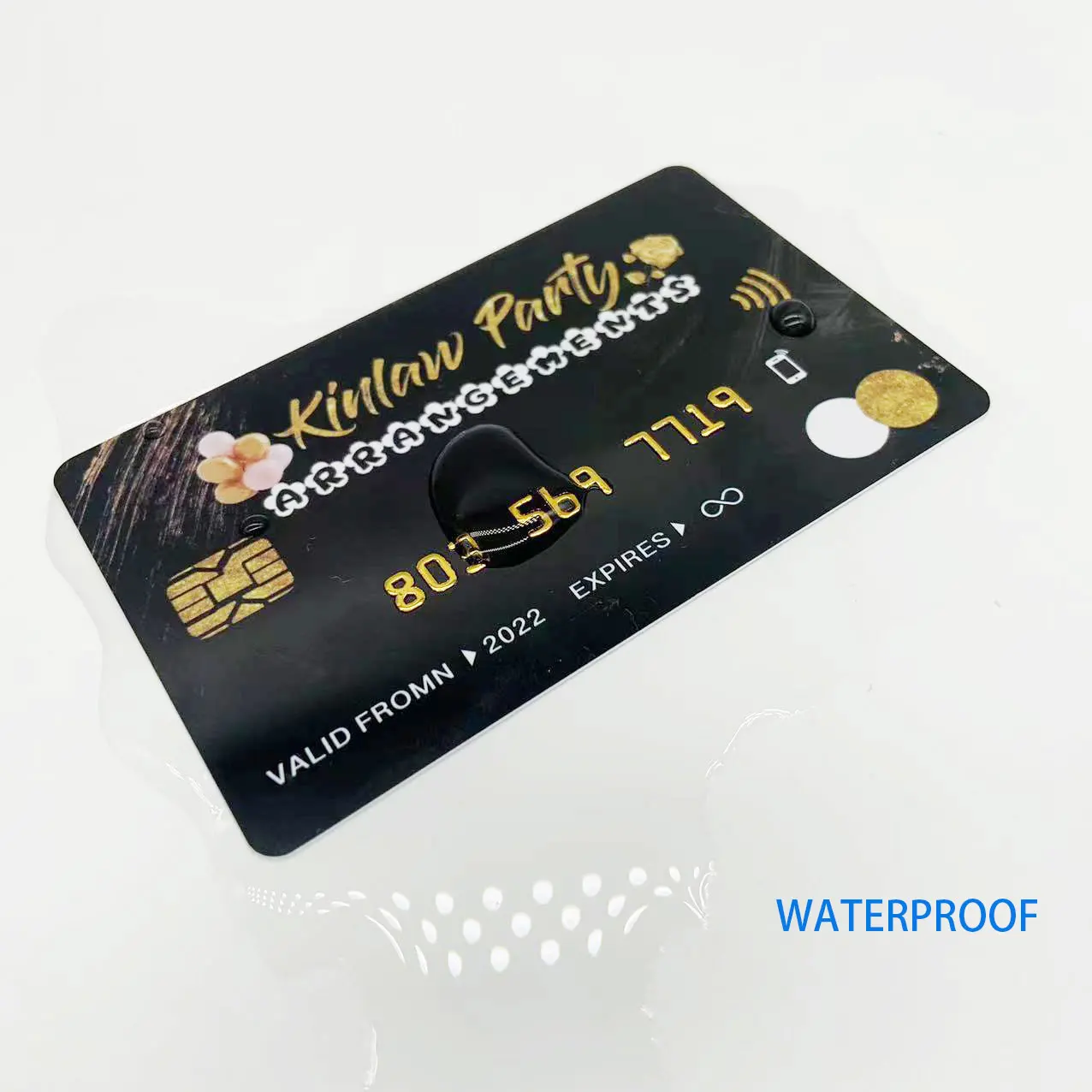 Free Design Plastic Foil Stamping Embossed Number Credit Card Style Lash PVC Business Card with logo Custom