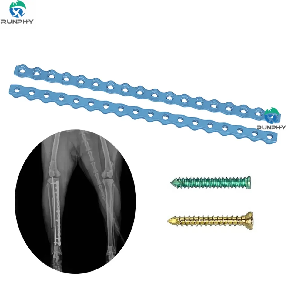 Orthopedic Surgical Instrument Bone Veterinary Animals Pet Orthopedic Implants titanium Reconstruction Locking Plate