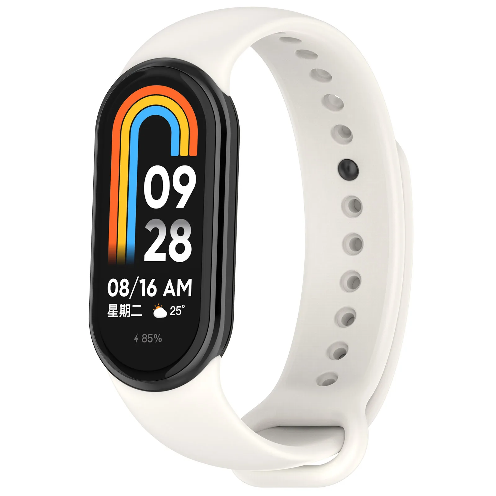 Спортивный силиконовый ремешок с металлическим коннектором для Xiaomi Mi Band 8/9 NFC браслеты женщин мужчин