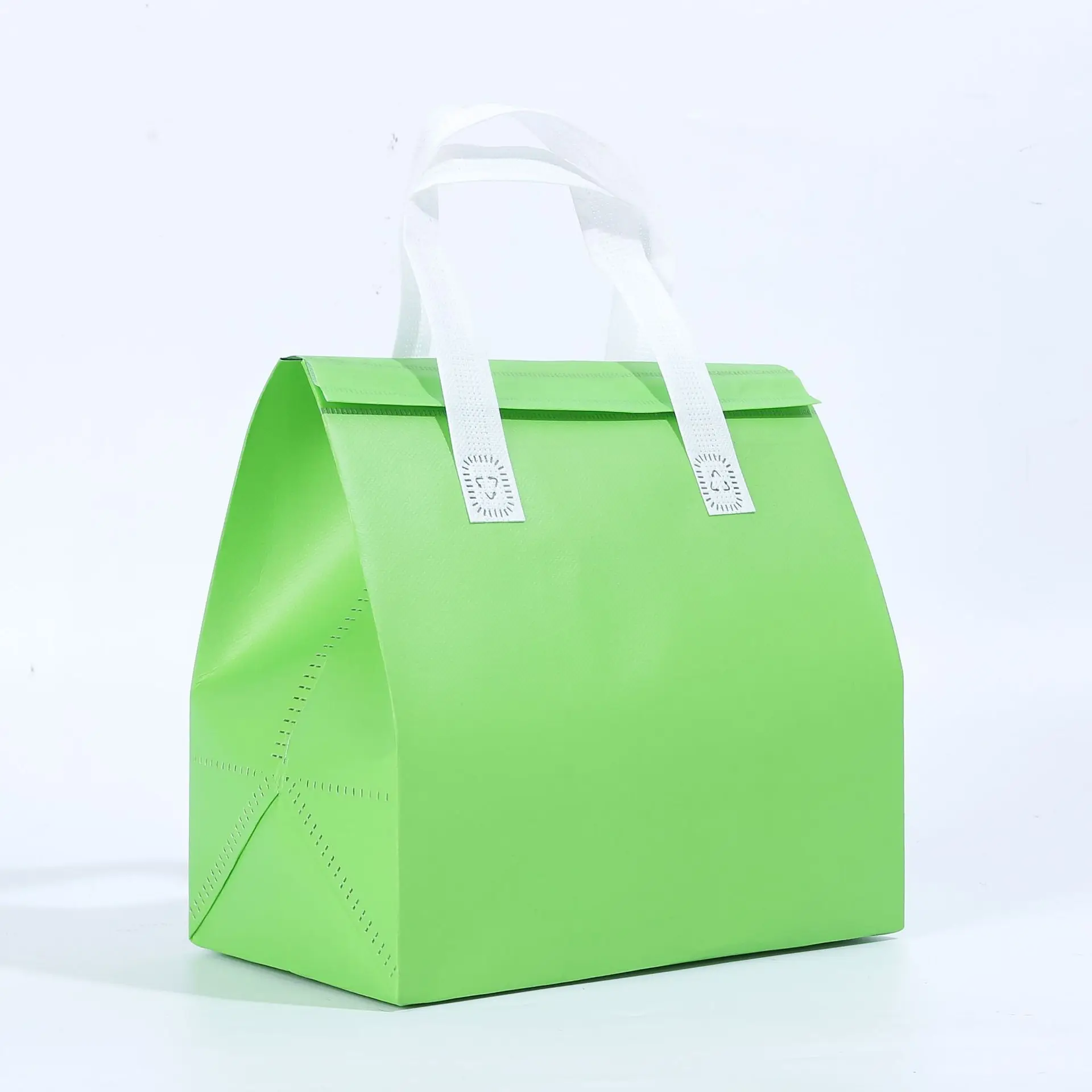 2023 Hot Sale Yellow Tote Bag Custom Printed Recyclable Fabric Non Woven Shopping Bags With Logo