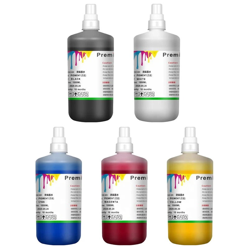 1000ML PET Film Printing Bulk DTF Textile Pigment Ink DTF White Ink For Epson L1800 L805 Xp15000 I3200 1390 Dx5 4720 Printer