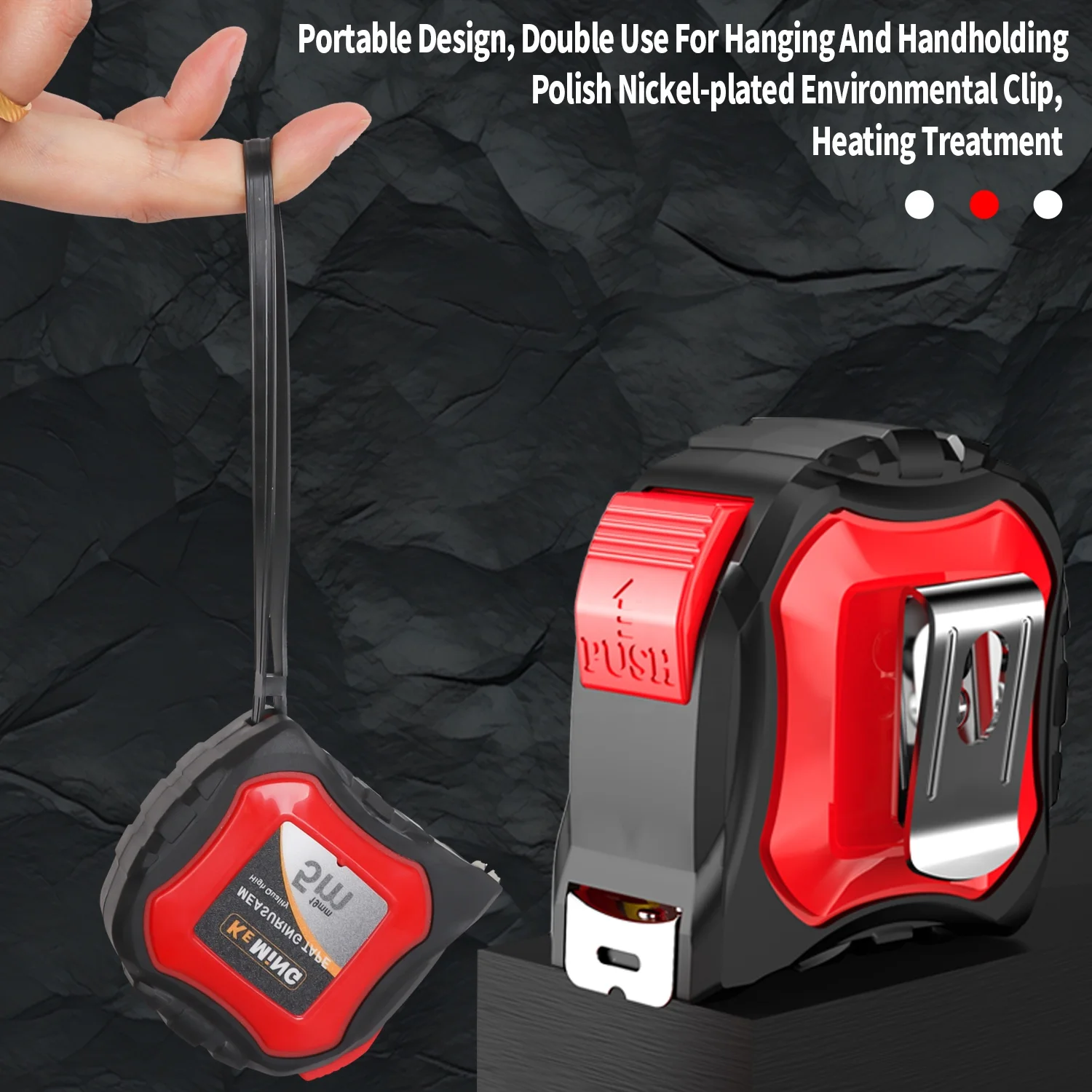 Tape Measure 3m ABS And TPR Rubber Case Measure Tape Customize Construction Tools Digital Measuring Tape