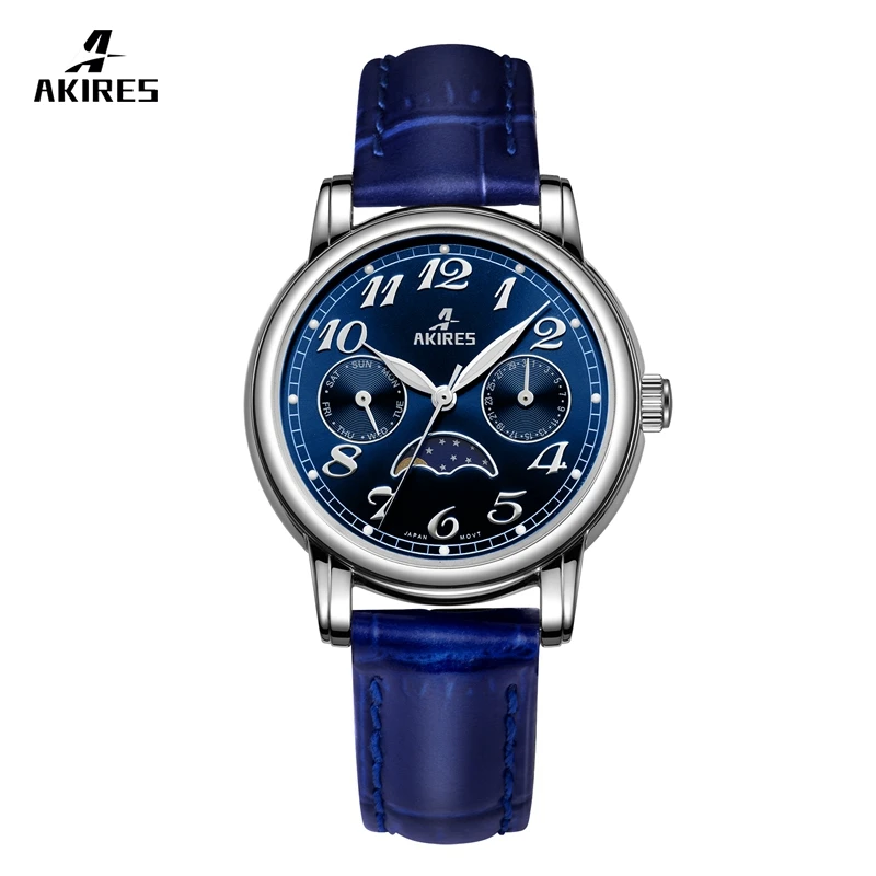 Luxury Watches Stainless Steel Leather Band Lady Quartz Waterproof Women Watches Female