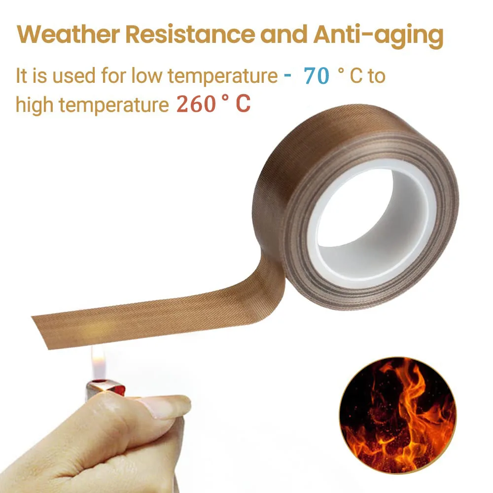 China Custom Made Ptfe Coated Fiberglass Fabric Silicone Adhesive Tape Anti-static Tape