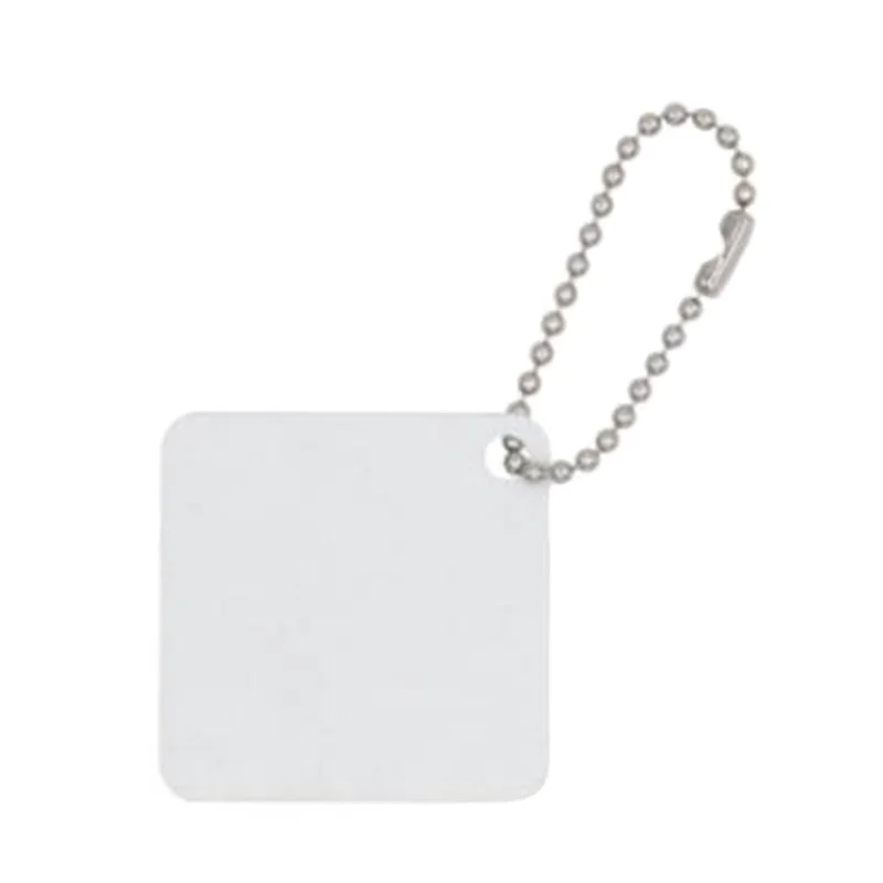 Square Shape Pet Tag Blanks 2D Sublimation Metal Dog ID Name Tag with Double Sides Printing Art Anime Style in Aluminum