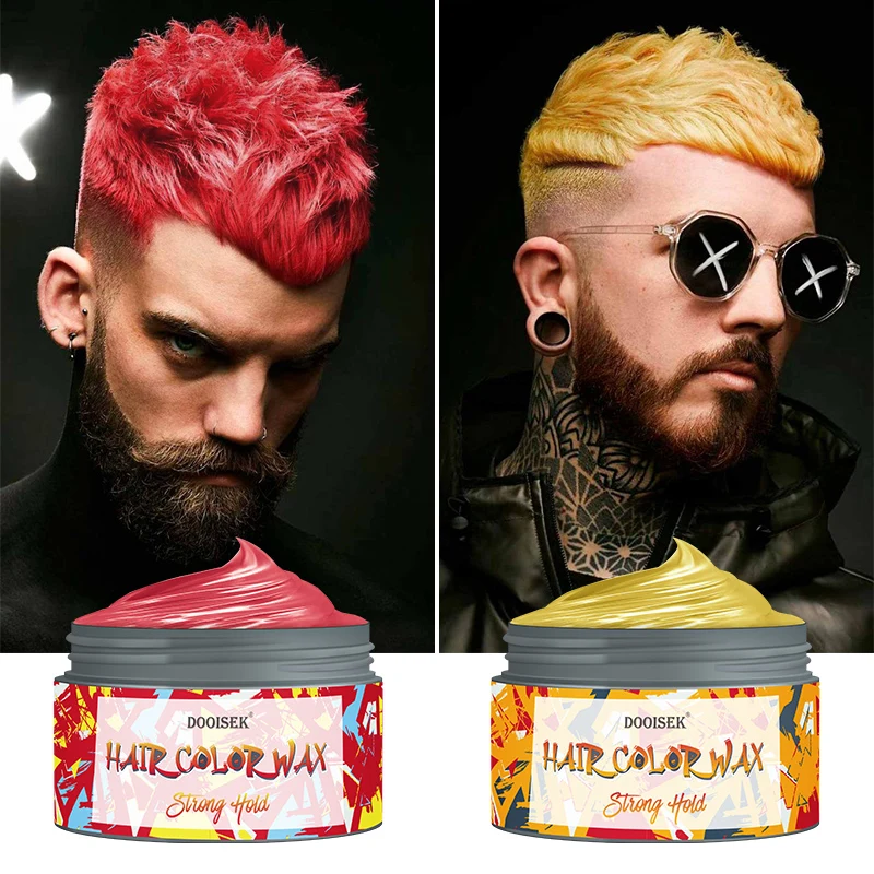 Professional Salon Barbershop Custom 9 Colors Hair Care Styling Hair Dye Lightness Clay Temporary Cream Gel Hair Color Wax Paste