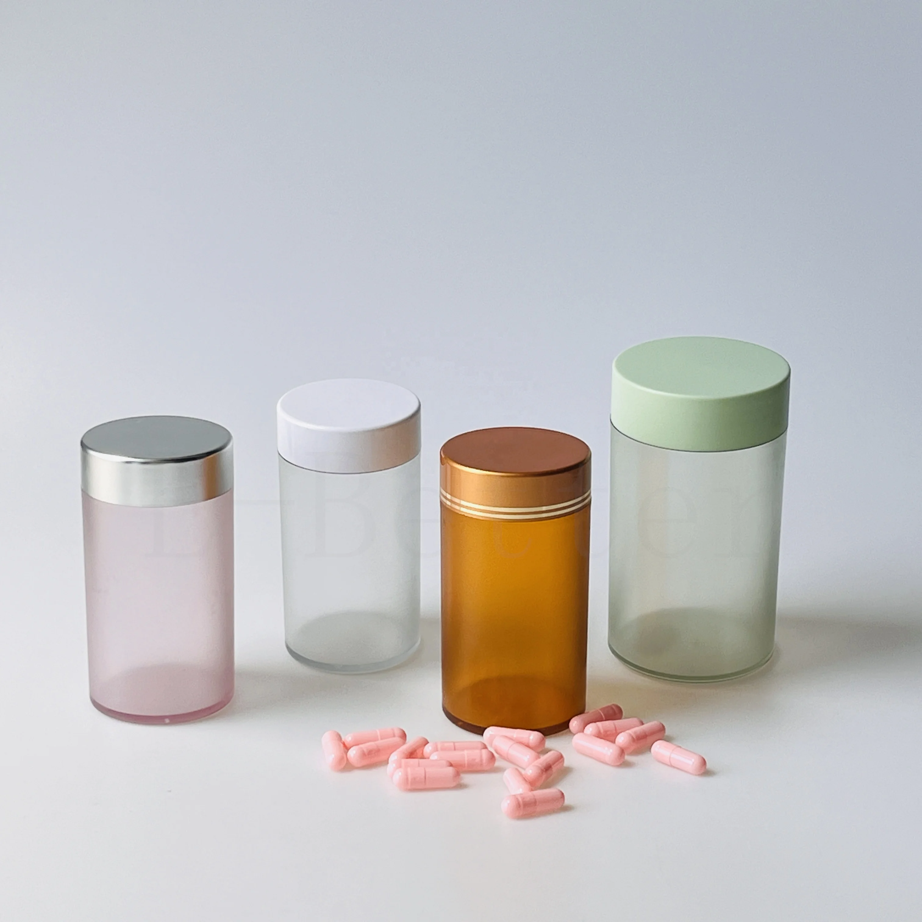 E-better Empty Nutritional Supplement Containers Clear PET Pharmaceutical Bottles 300cc 500cc packaging