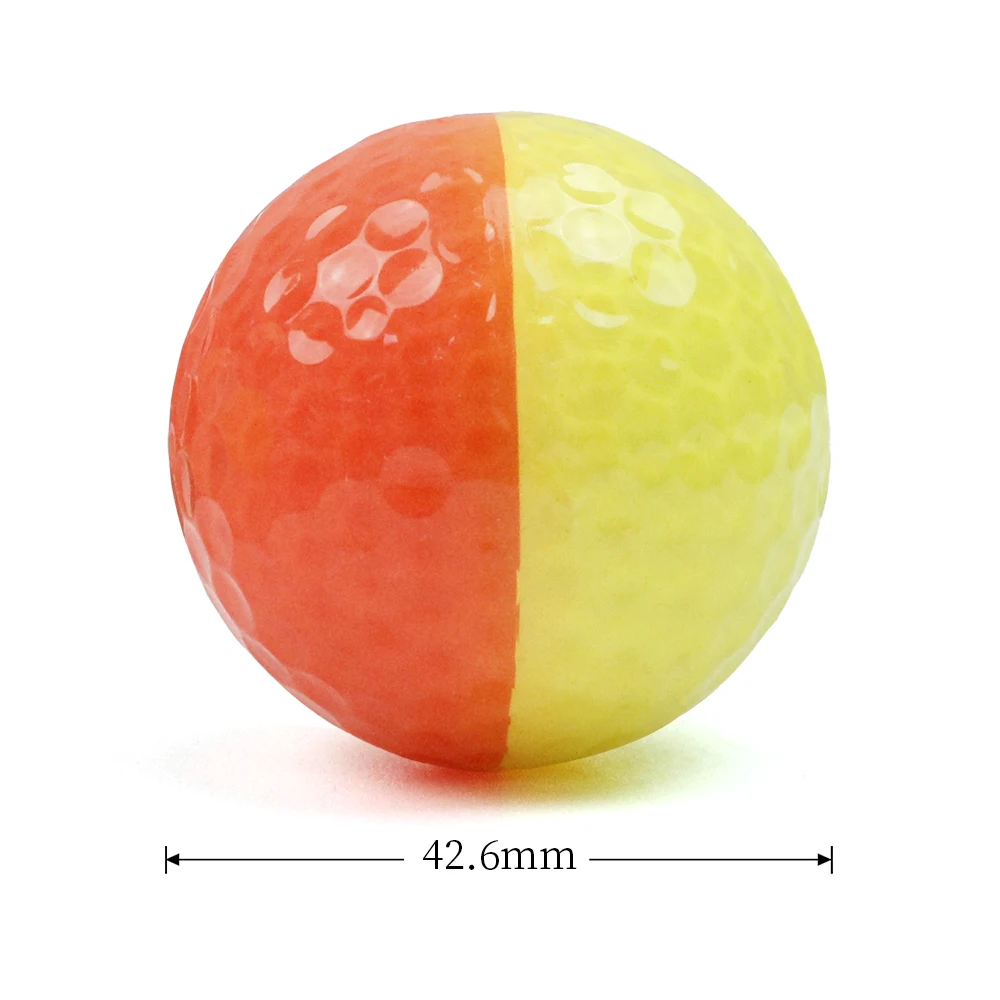 Factory Price Dual color golf Tournament Ball Long Distance 2 Layer Competition Indoor &Outdoor Golf Putter Balls
