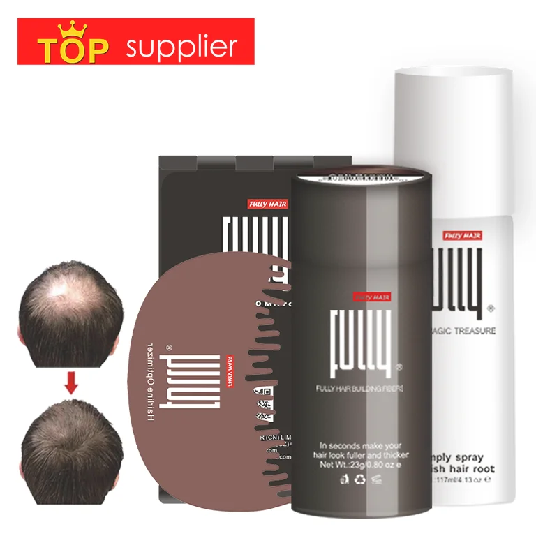 High Quality Herbal Hair Building Fiber Vegan Stock Product for Fine Hair and Beards Strong Hold Spray Form