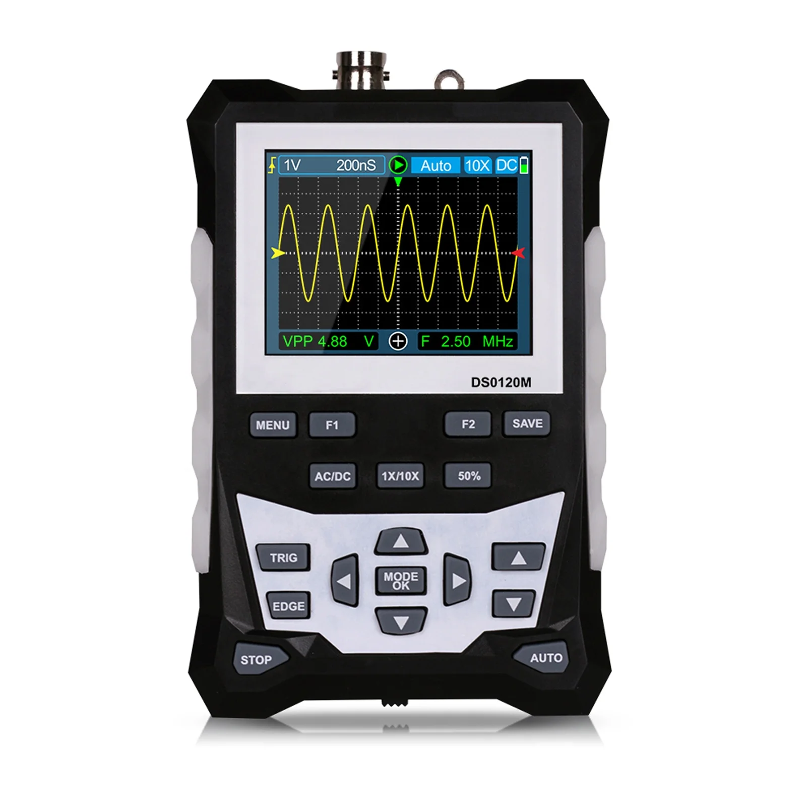 KKmoon DS0120M 320x240 2 4 дюймов TFT цветной экран 120 МГц полоса пропускания 500MSa/s частота дискретизации Профессиональный слесарный инструмент цифровой