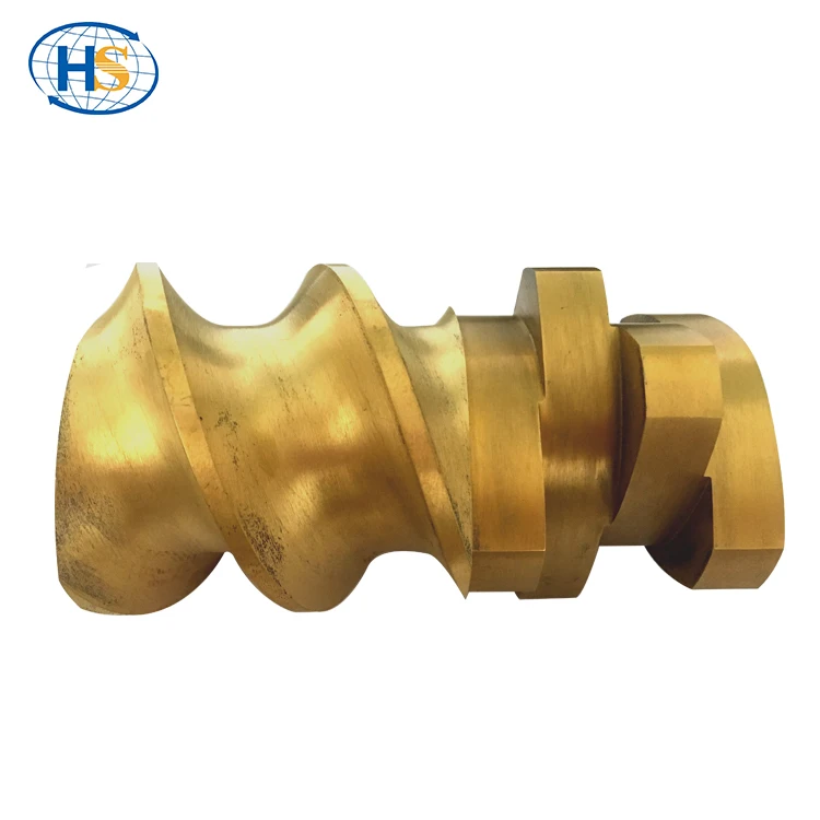 Plastic Conical Twin Screw Barrel Extruder Bimetallic Screw Barrel