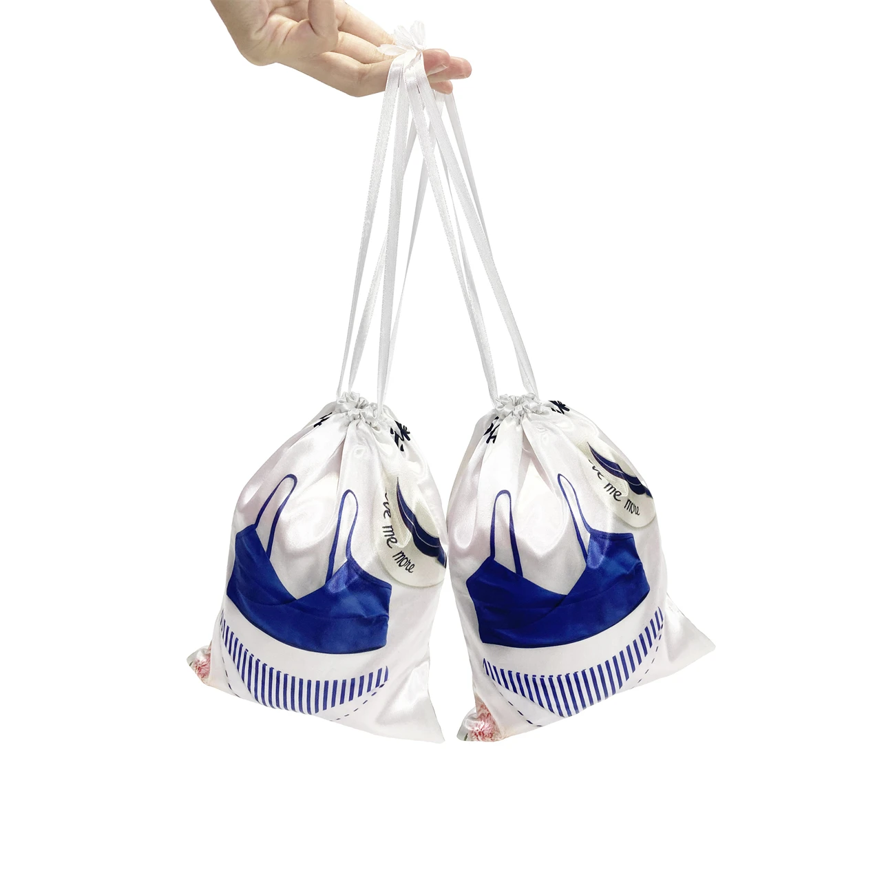 Custom Logo Promotional Drawstring Backpack Recycled Inside Waterproof Travel Sports Drawstring Bags Low MOQ