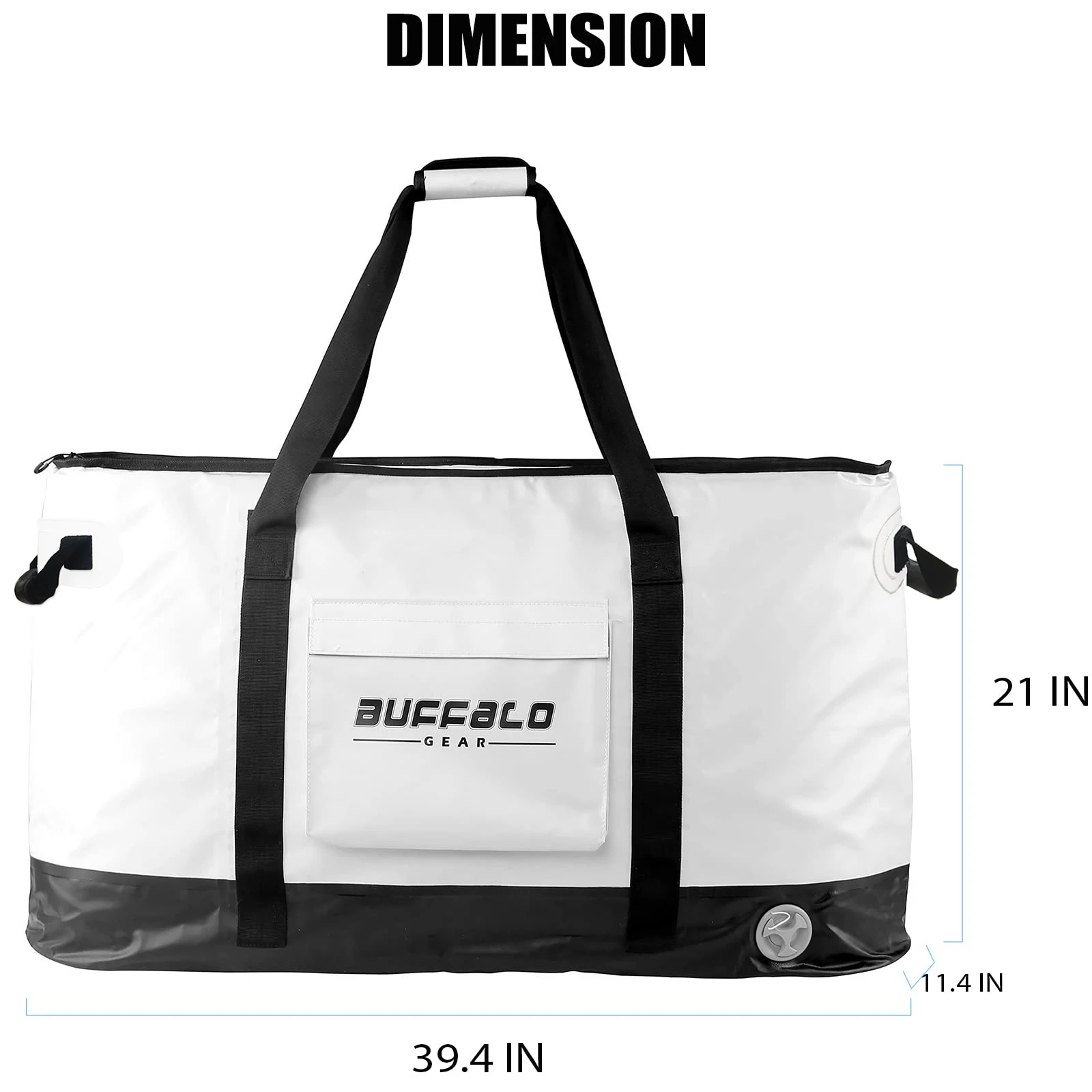 Buffalo Gear 40in 100L Bag Insulated Larger Leakproof Fishing kill Keep Ice Cold Fresh Portable Custom Fish Cooler Bag