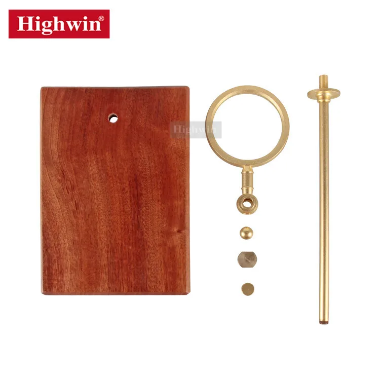 Highwin Pour Over Coffee Stand Brass Rack Ebony Wood Base