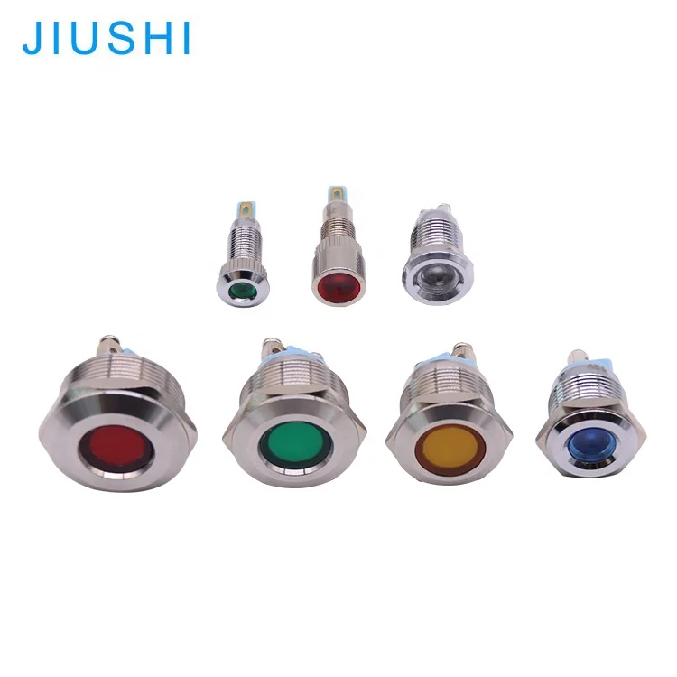 Mounting hole 8/12/16/19/22/25/30mm led indicator lamp 220v 24v singal light