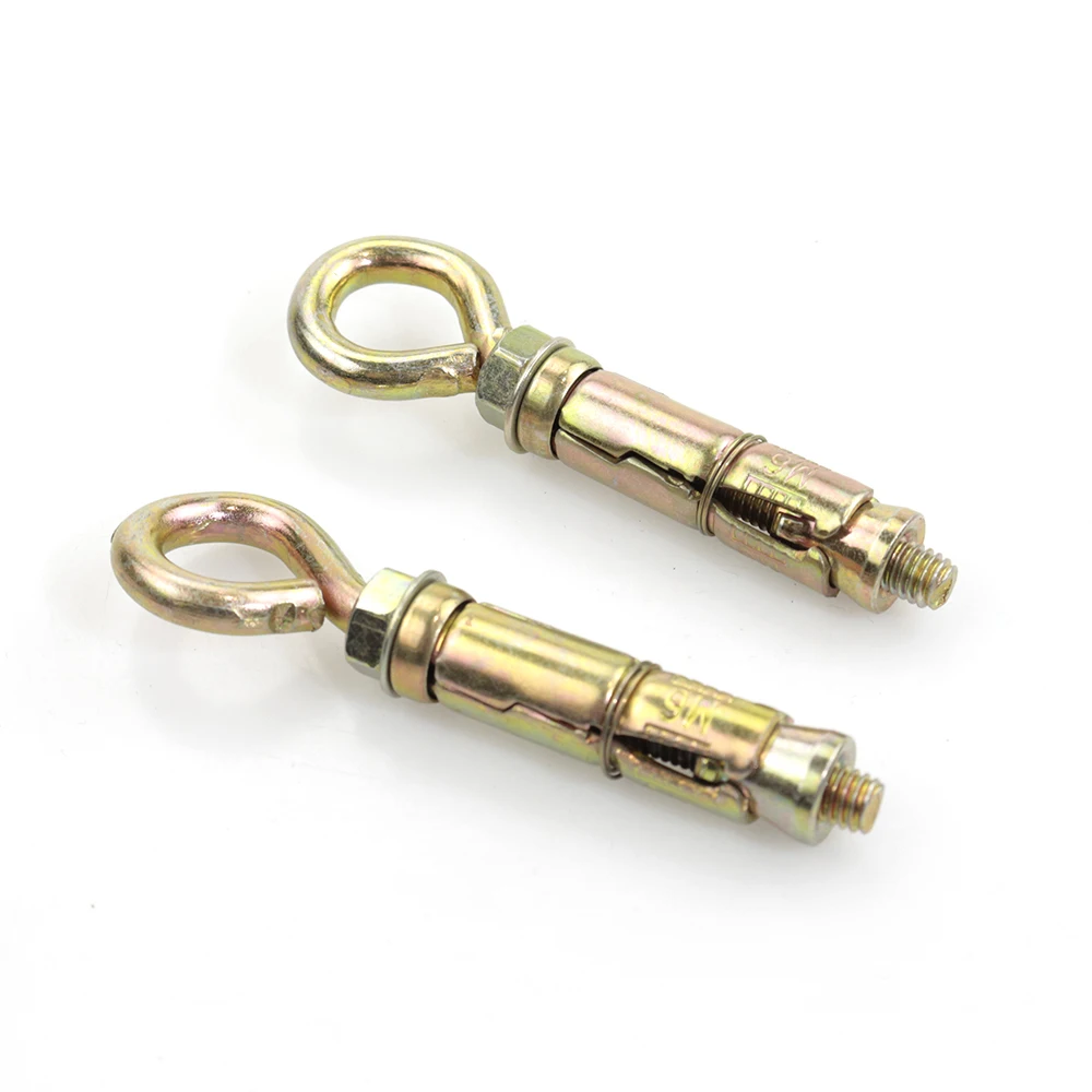 AOJIA Hot Sale Rawl Bolt with Hook High Quality 3pcs Fix Bolt with Eye Shield Anchor with Eye
