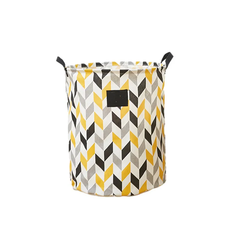 Hot selling large size cotton home foldable dirty laundry cloth storage basket