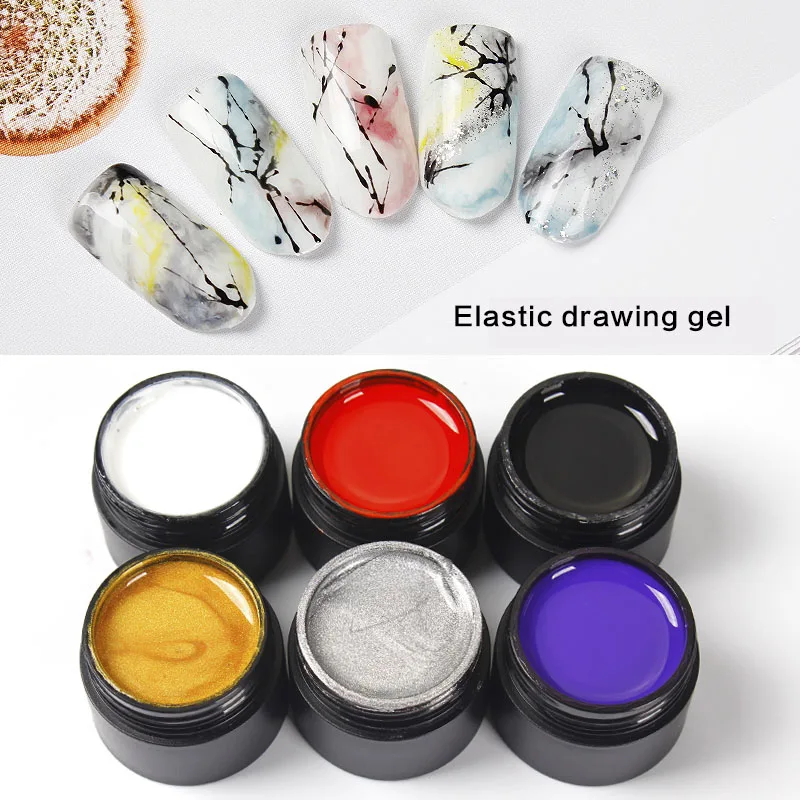 Nail art supplies oem custom logo gel nail painting draw line spider gel uv/led nail Drawing spider gel polish