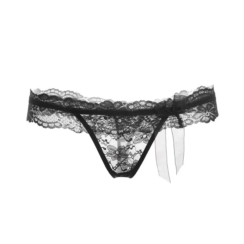 Beautiful Lace Pretty Girl Nylon Transparent Panty