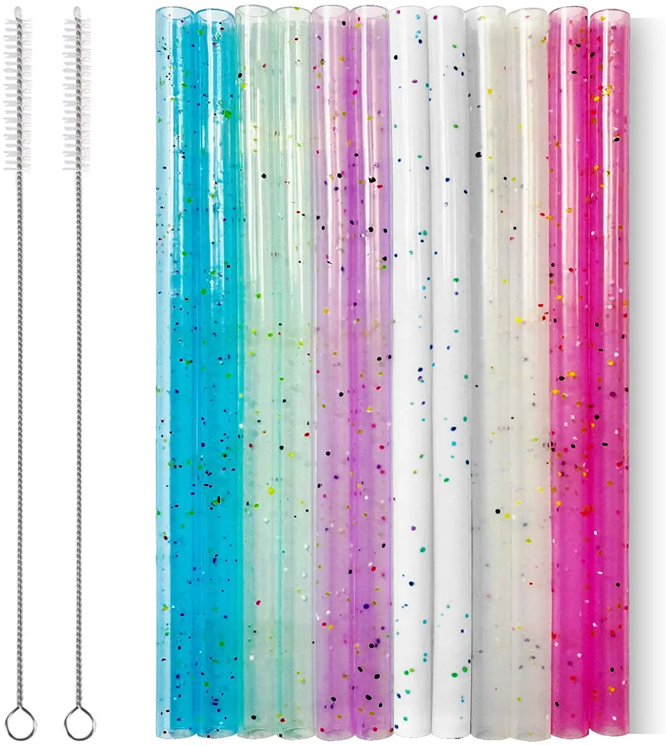 Customizable Food Grade Flexible Silicone Reusable Silipint Anti wrinkle 12 colors Sky Funny straw For KID Drinking