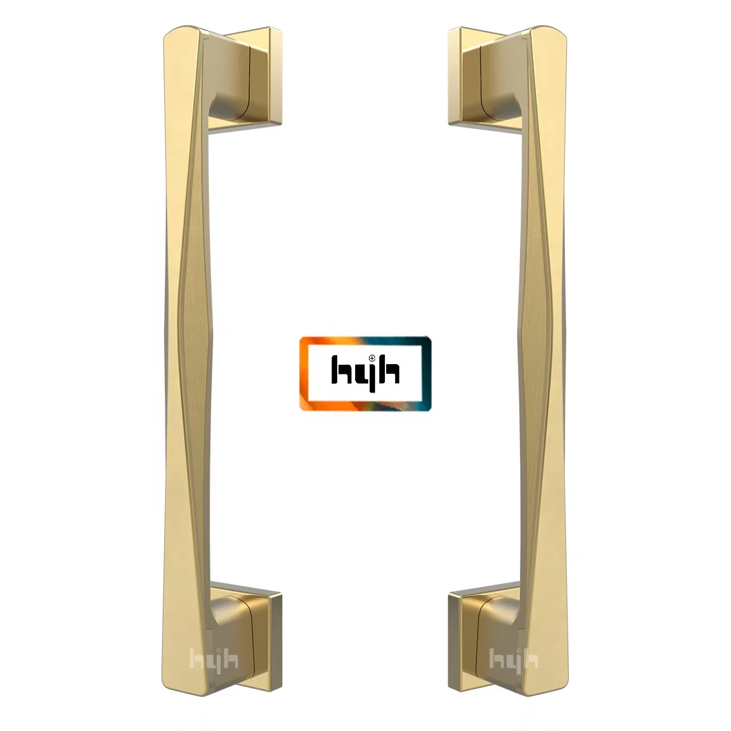 Guangdong hyh Hot Selling Fancy Design Zinc Alloy Villa Wooden Main Door Pull Handle For Security Door