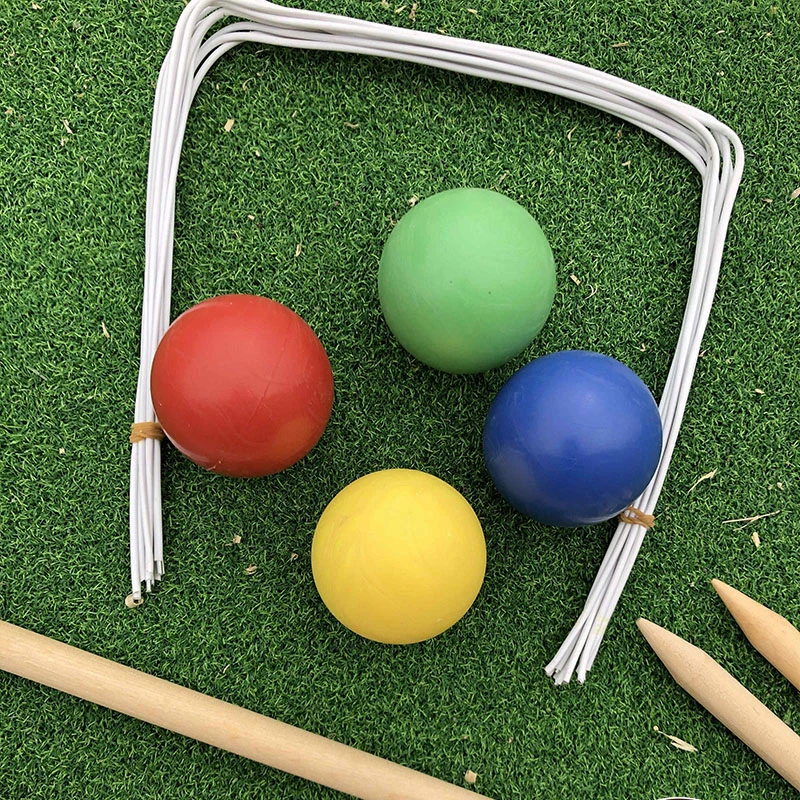 Croquet Wood Colored croquet Yard game Ball collection grass classic outdoor high quality sport