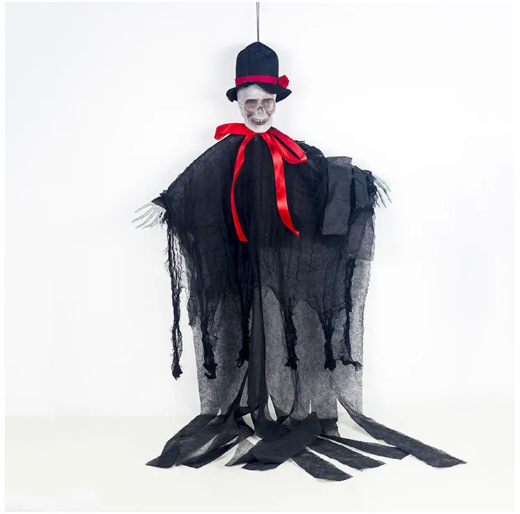 Wholesale outdoor halloween decorations lifesize scary skull doll and best oversized halloween decor