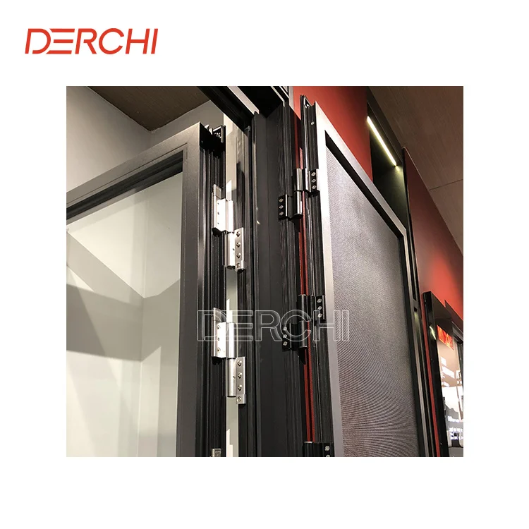 Waterproof exterior patio french exterior front door thermal break aluminum swing glass door