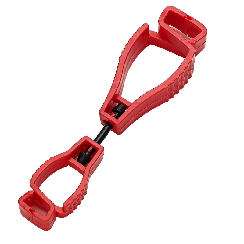 Hold Gloves keys PPE Towel  Strip Supply Logo Glove Clip Holder With Dual Clip