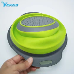 Sink Drain Storage Baskets Kitchen Folding Fruit Vegetable Foldable Drain Basket