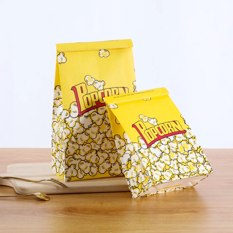 Golden Supplier Custom Logo Print Product Popcorn Paper Bag For Packaging