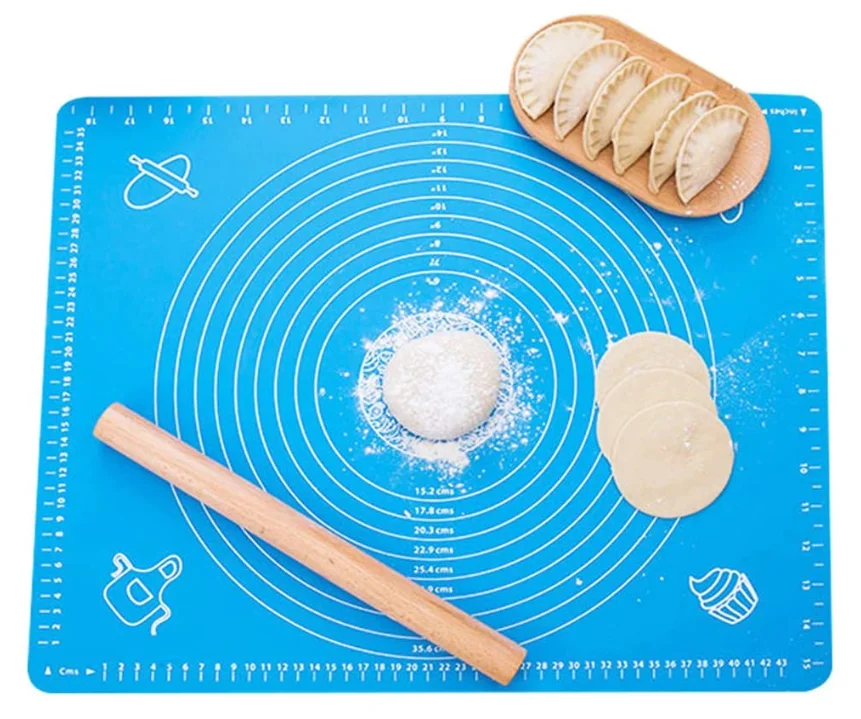 Heat Resistance Reusable Non-stick Silicone Baking Mat ,Silicone Pastry Rolling Mat for with Measurements