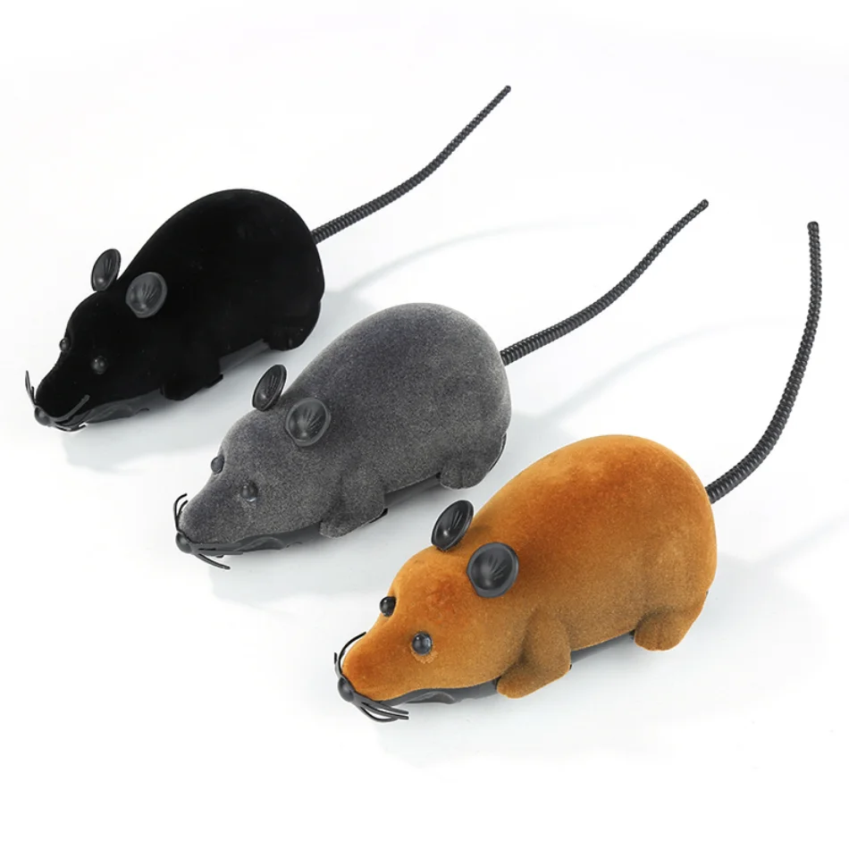 Interactive Pet Toys Electric Cat Toy Remote Control Mouse Rc Plush Rat Toys Cat Electric Mouse