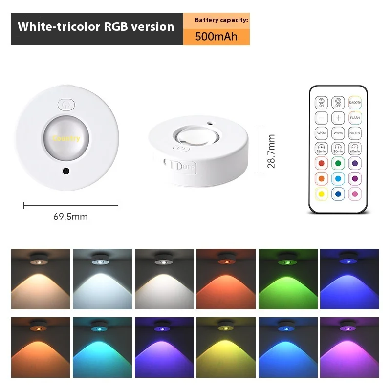 The Best Small Magnetic Suction Lights Home Multifunctional Intelligent Remote Control Lamp From China