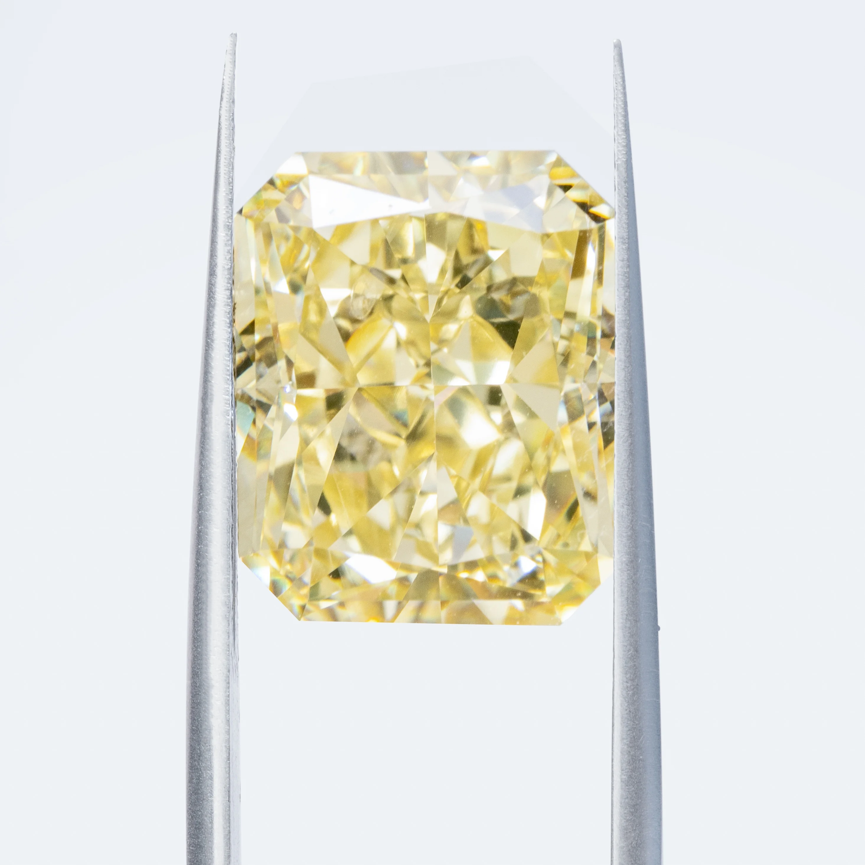 Octagon Ice Crushed Cut Light Yellow Color CZ Stones Loose Gemstones Cubic Zirconia