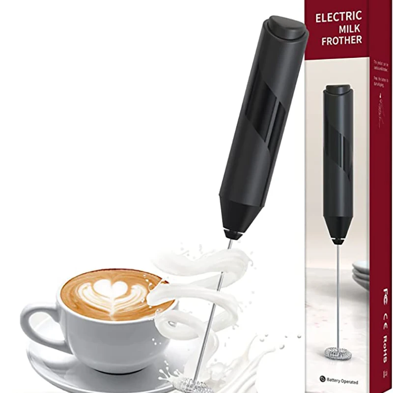 2023 Hot new model usb Rechargeable milk frother Home kitchen battery operated milk frother