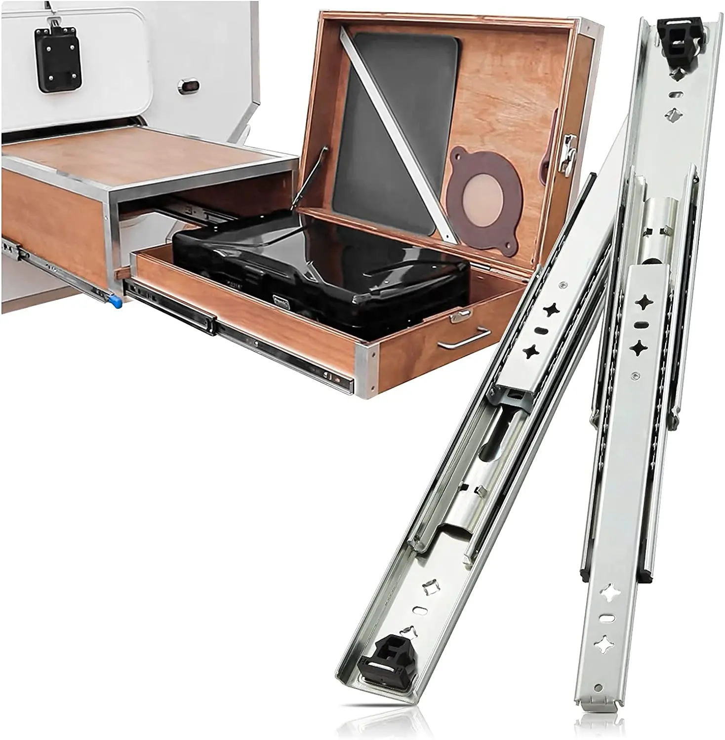 SNEIDA 53 wide 20 thickball bearing slides medium load cold rolled steel drawer slide bearing 120KG