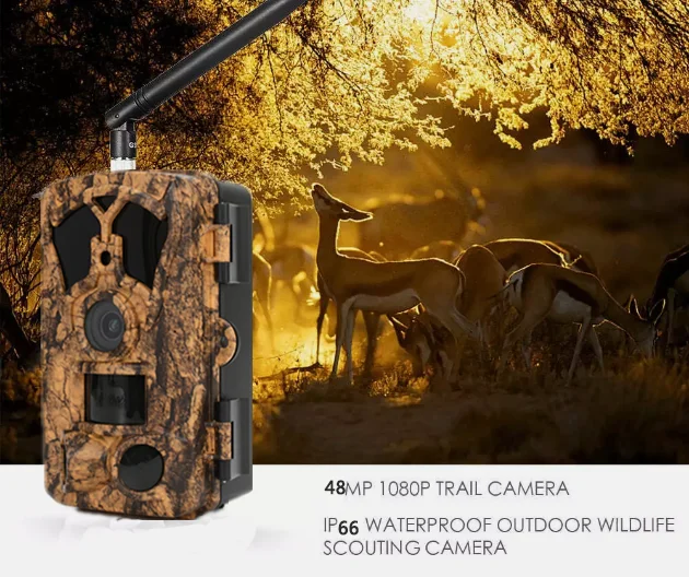 BSTCAM 4K 48M Bluetooth&WiFi APP control IR range 20m/85ft  Control Remote Outdoor Wildlife  Motion Detection Trail Camera
