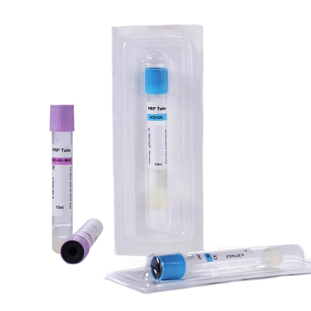 High quality Medical Consumables Blue prp tube 15ml Acd Gel HA PRP Tube with eu ce certificate