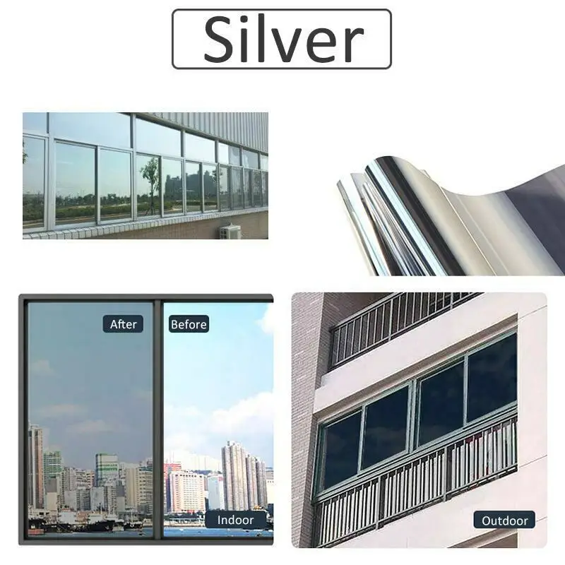 UV Rejection Heat Insulation Building House Window Glass Solar Tinting film One Way Vision for Architecture