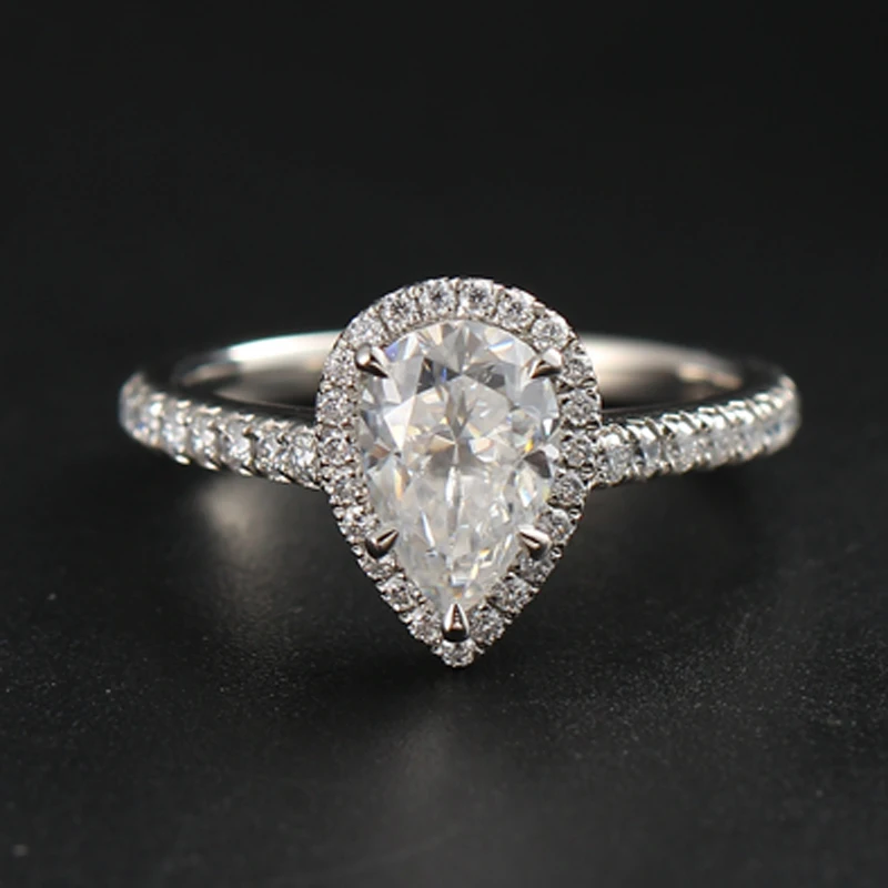 Hot Sale Custom Rings Design 9/10/14/18k  Gold Lab Grown Diamond 1-5ctMoissanite Jewelry Wedding Band Ring