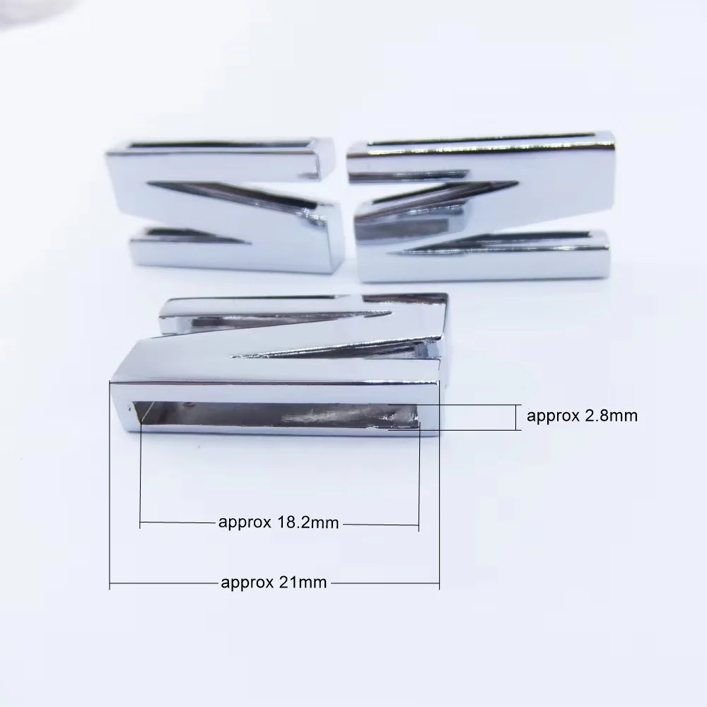 Wholesale High Quality Metal Bracelet Alphabets Plain 18MM Slide Letters