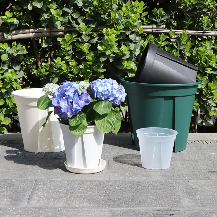 Hot Tree Succulents Growth Container Round Rose Flowerpot Garden Green Plants Pots Breathable Control Root Plastic Pot