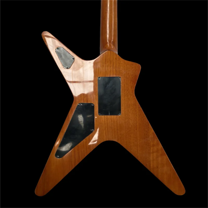 Quality Dime Bag Crucifix Inlays 6 Electric Guitar Flame Maple Top Black Hardware Glossy Finishes free shipping in stock