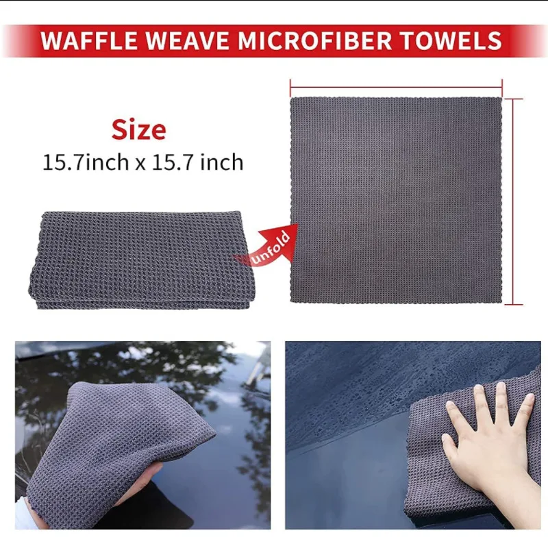 12Pcs Car Grooming Wash Glove Polishing Waxing Sponge Wheel Hub Brush Tire Brush Car Cleaning Microfiber Towel Car Detailing