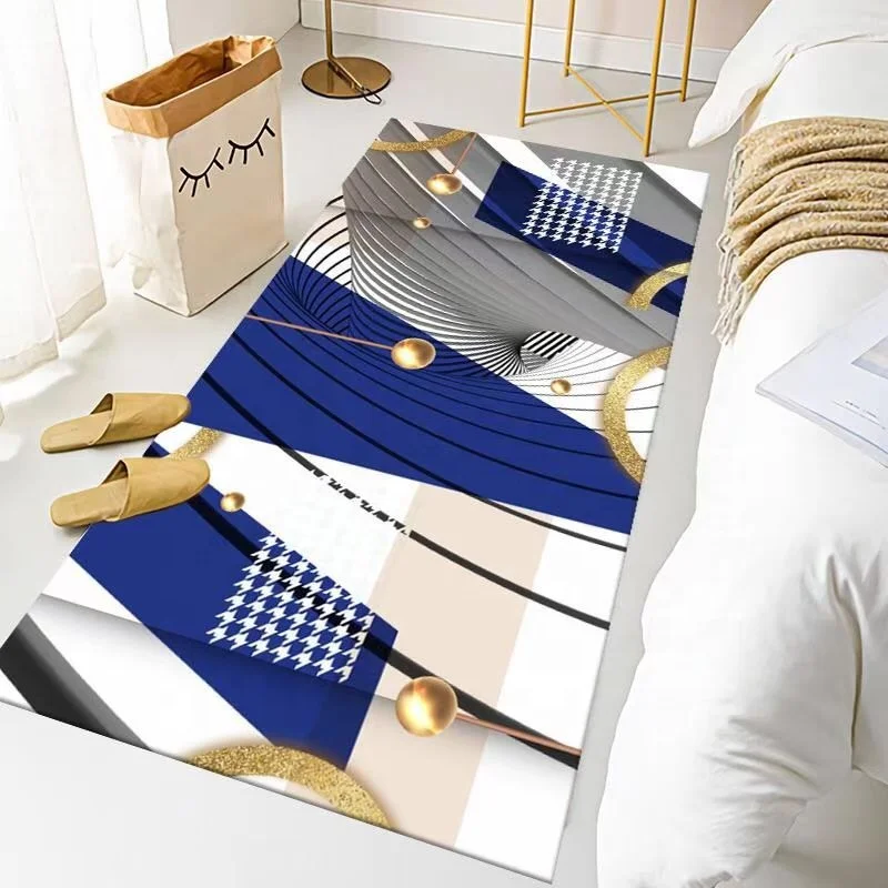 Роскошный Ковер в скандинавском стиле с 3D-принтом, ворсистый ковер, короткий кашемировый ковер