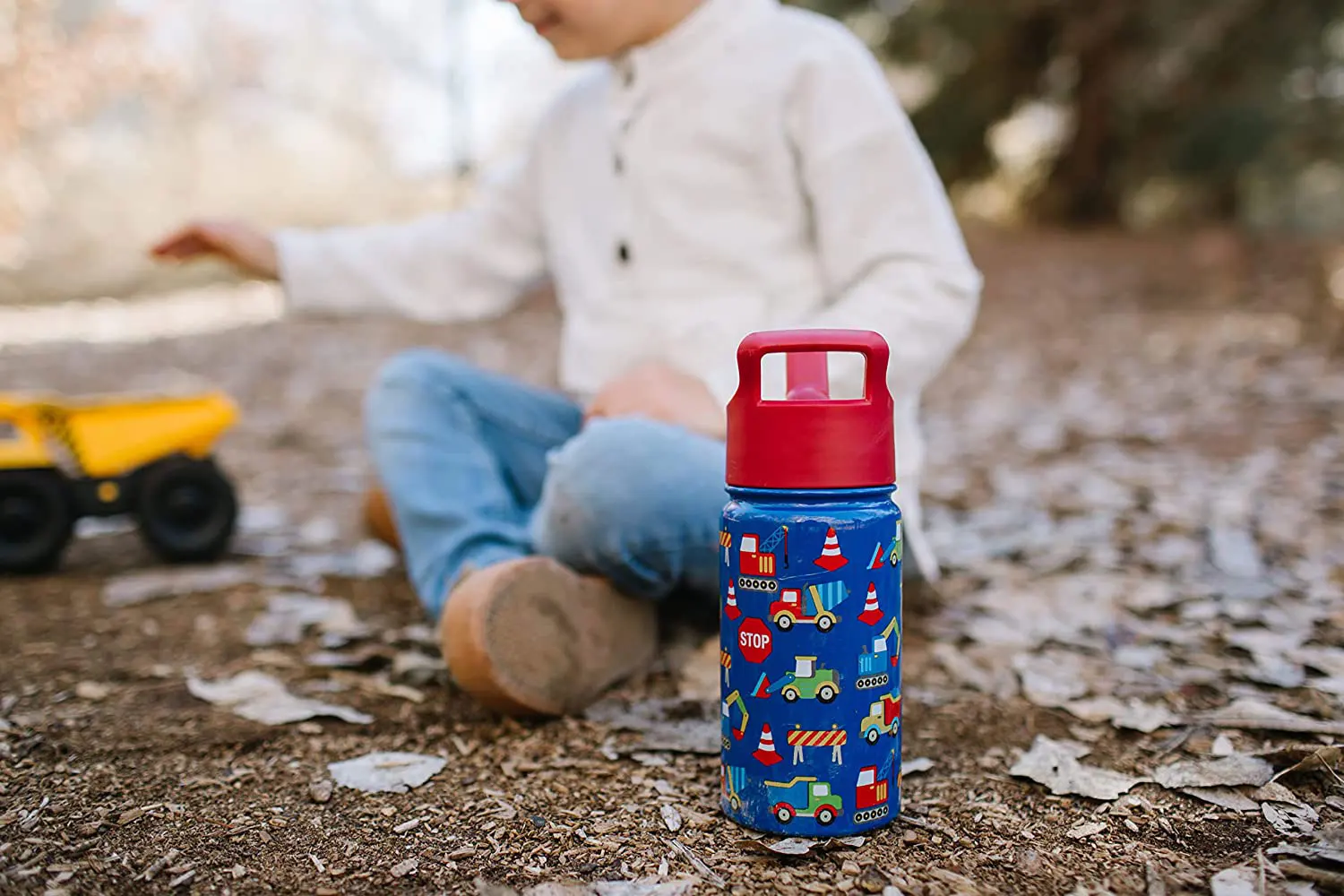 Kids Custom Animated Designed Vacuum Flask Water Bottle Children Thermos Tumbler with Straw Stainless Steel Funny Kids Cartoon