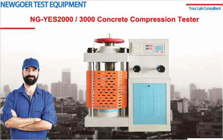 200t 300t Automation Concrete Compression Testing Machine Lab Brick Compressive Tester
