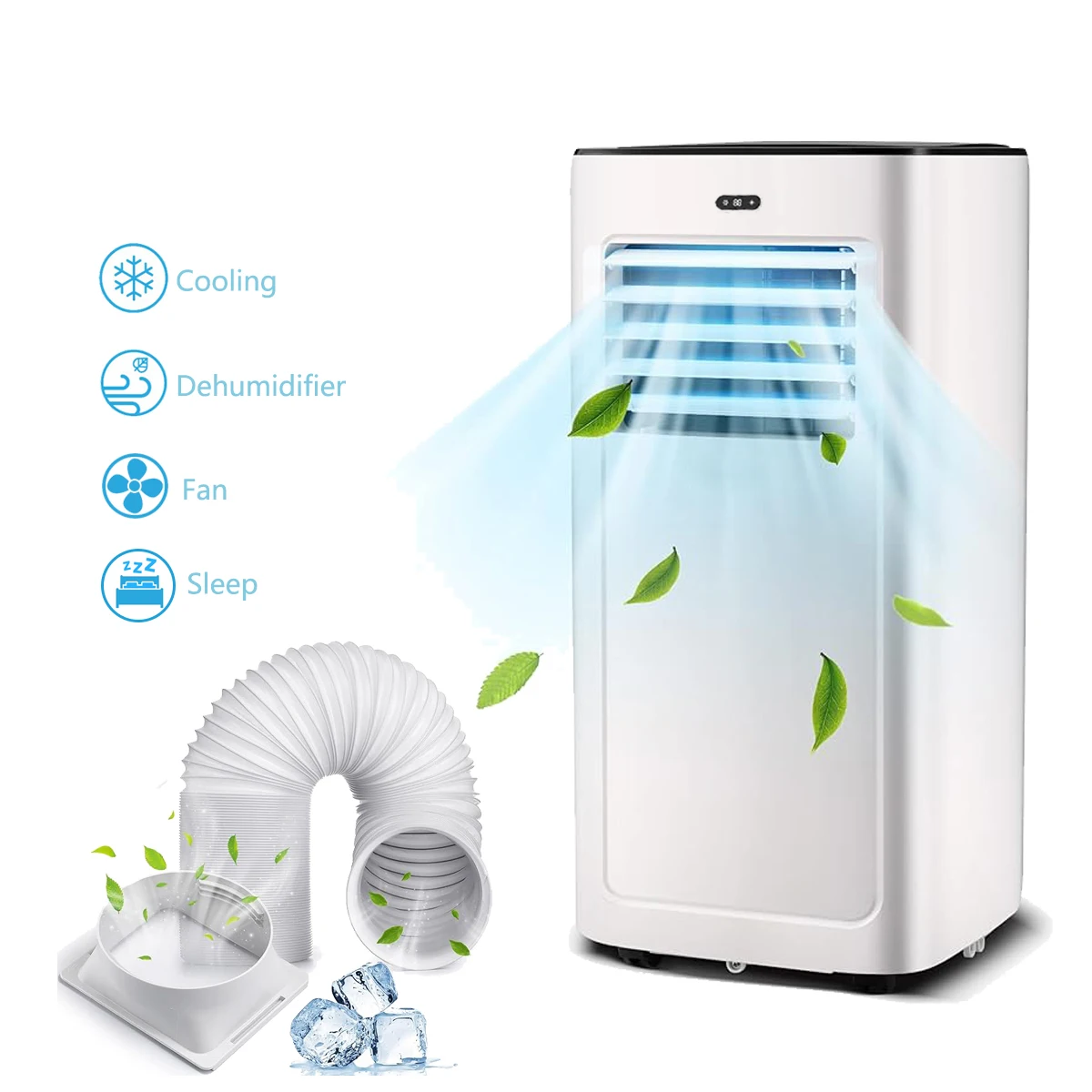 Портативный кондиционер 4 в 1 для комнаты 5000BTU 7000BTU 9000BTU с вентилятором осушителем таймером